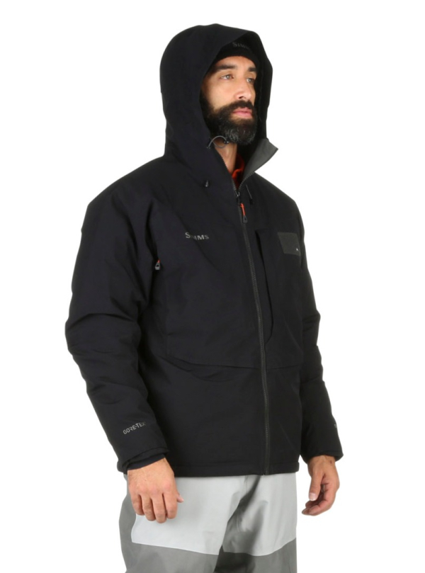 Simms Bulkley Jacket Black Model Hood Simms Bulkley Jacket Black Model Hood